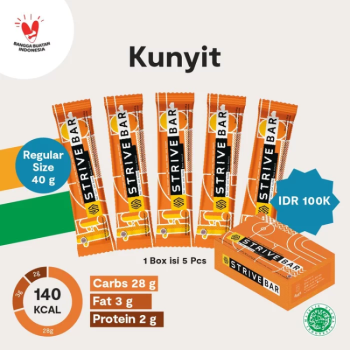 STRIVE Energy Bar - Full Bar - Kunyit - 1 BOX isi 5